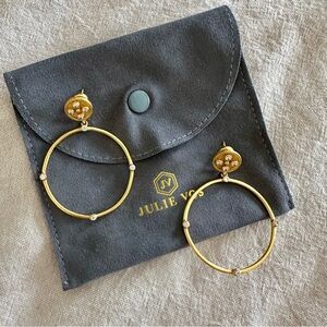 Julie Vos Astor 24k Gold Plate Statement Earrings
